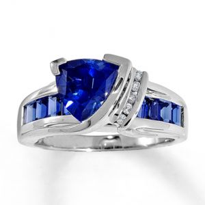 Jared Lab-Created Sapphire Ring Triangle-Cut 10K White Gold- Sapphire.jpg